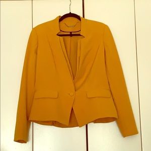 WHBM Mustard Yellow 12 Suit Blazer